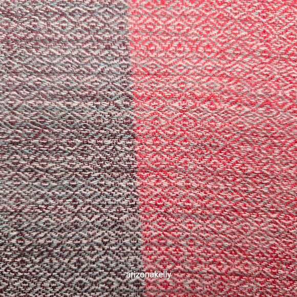 Eileen Fisher Wool & SIlk Lightweight Scarf Red, Burgundy, Purple - Picture 6 of 12